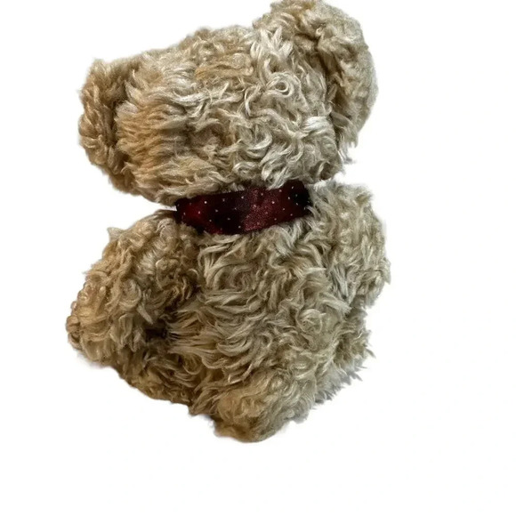 Russ Berrie Madison Teddy Bear Brown Checkered Ribbon Stuffed Size 10 in - Picture 7 of 7